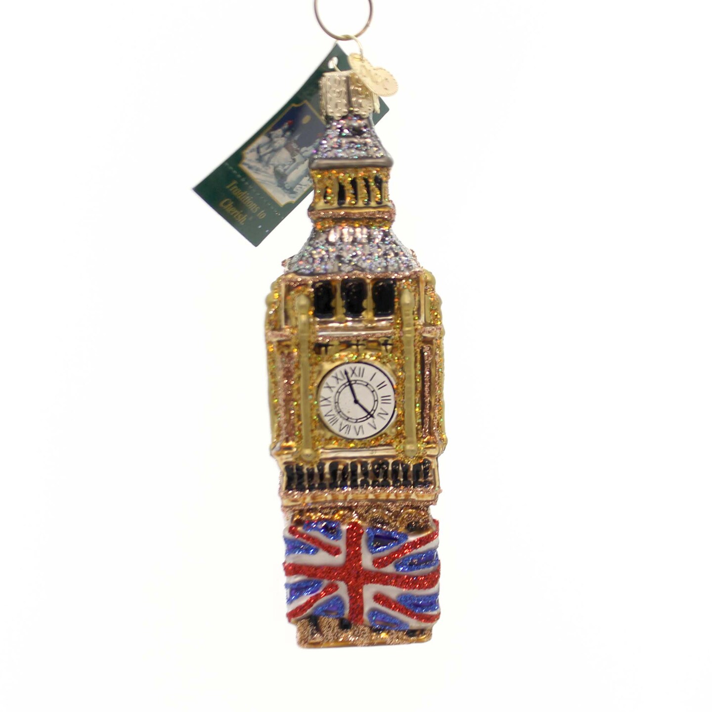 Old World Christmas 5.0 Inch Big Ben Tree Ornament , Ornament Bell Clock British
