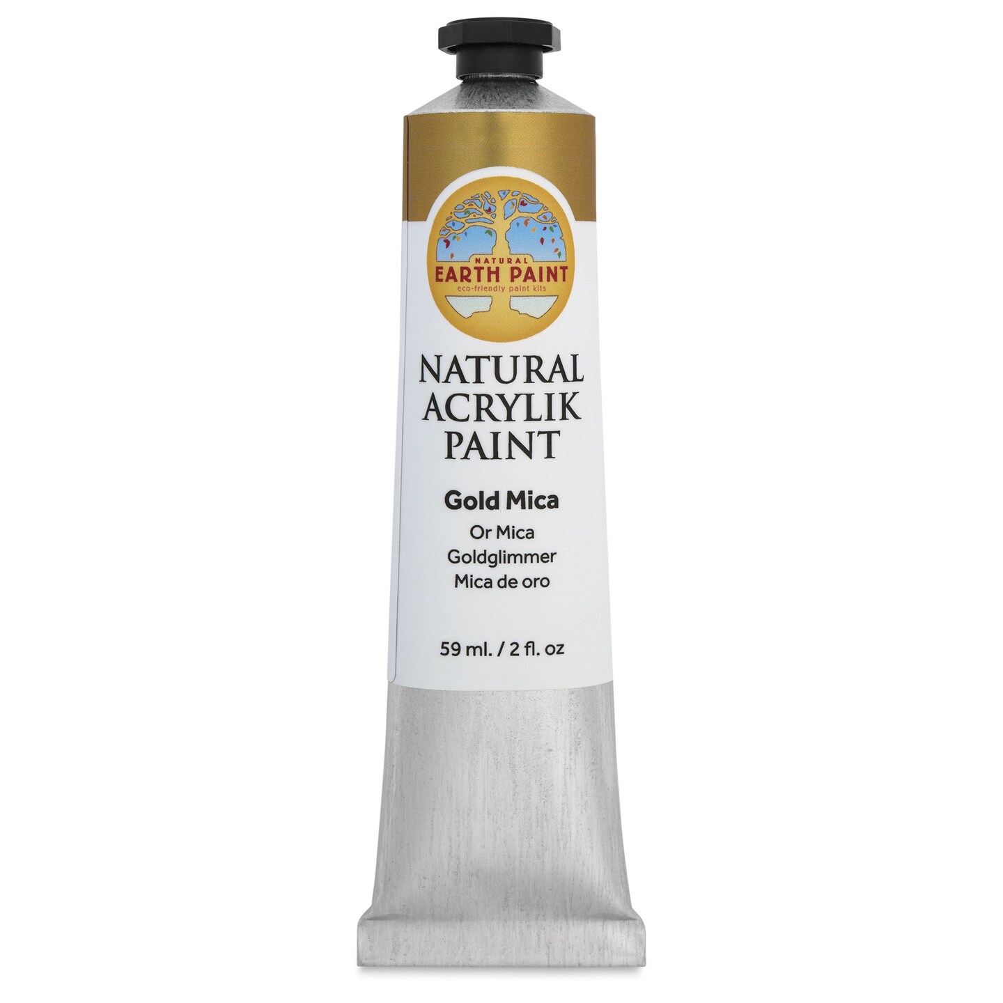 Natural Earth Paint Natural Acrylik Paint - Gold Mica, 59 ml