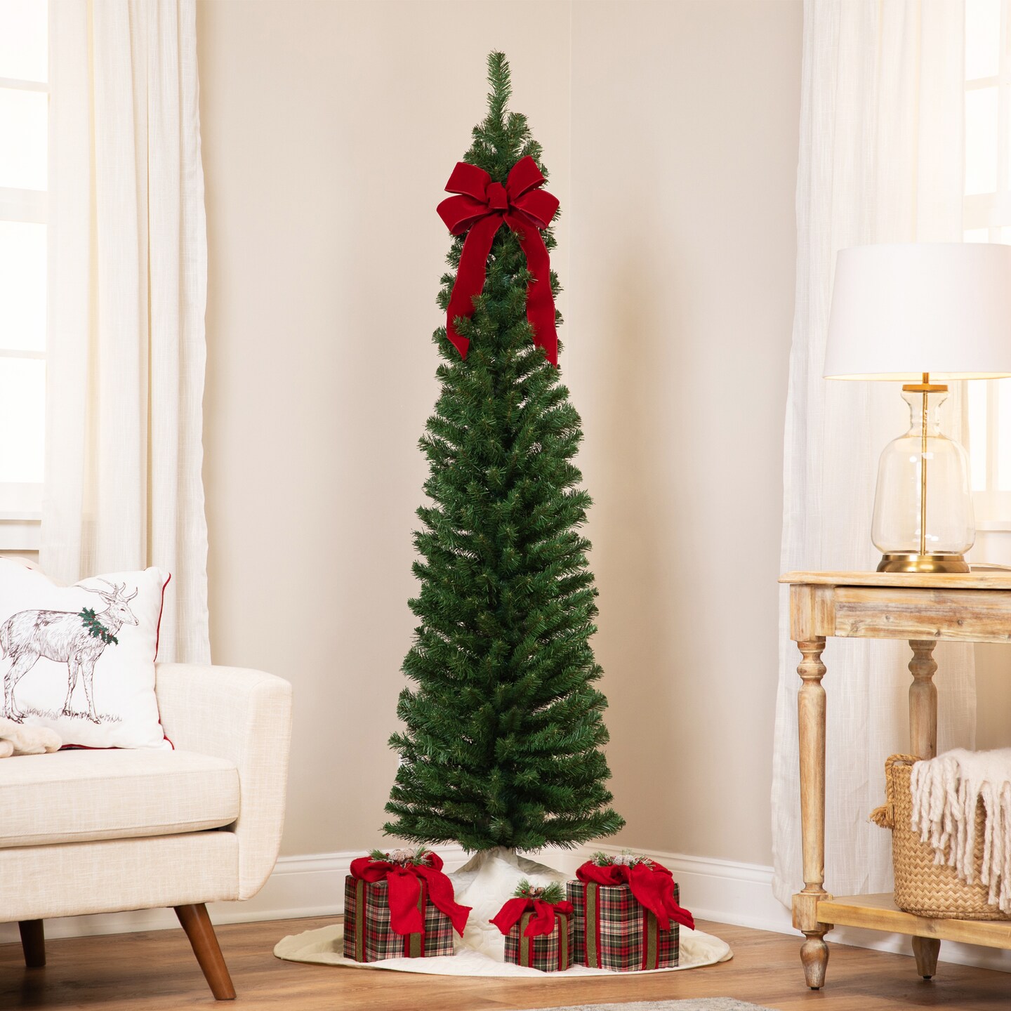 Northlight Pencil Pine Artificial Christmas Tree - 6' - Unlit