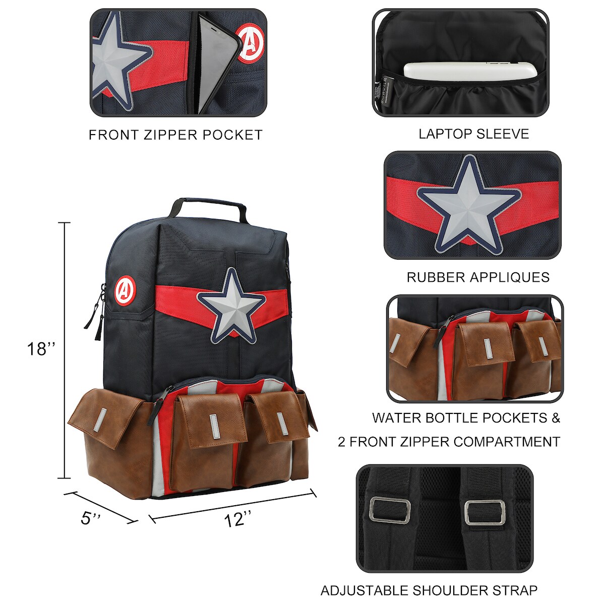 Marvel Captain America Backpack