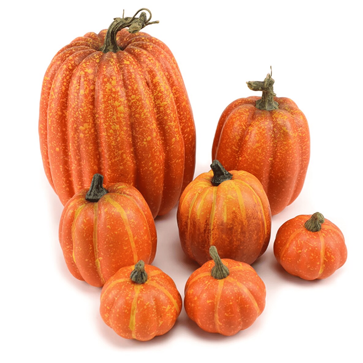 Fake Foam Pumpkins for Halloween decorations Realistic Artificial Pumpkin Ornaments set for Festival Party Decor