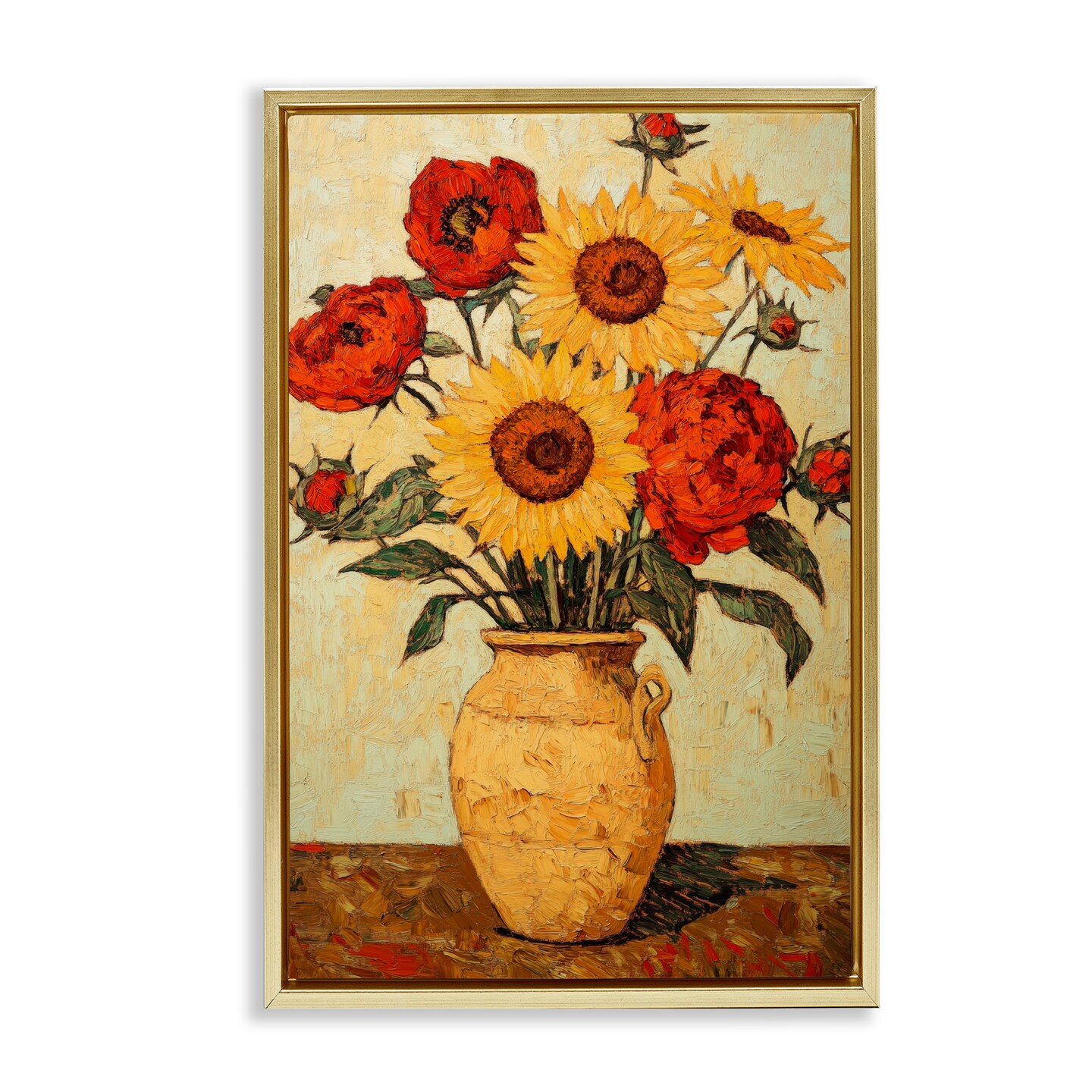 Stupell Industries Rustic Flower Display Floating Frame, design by Petal Prints Design