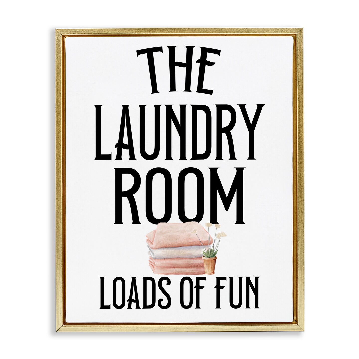 Stupell Industries Laundry Room Fun Minimal Floating Frame, design by Kim Allen