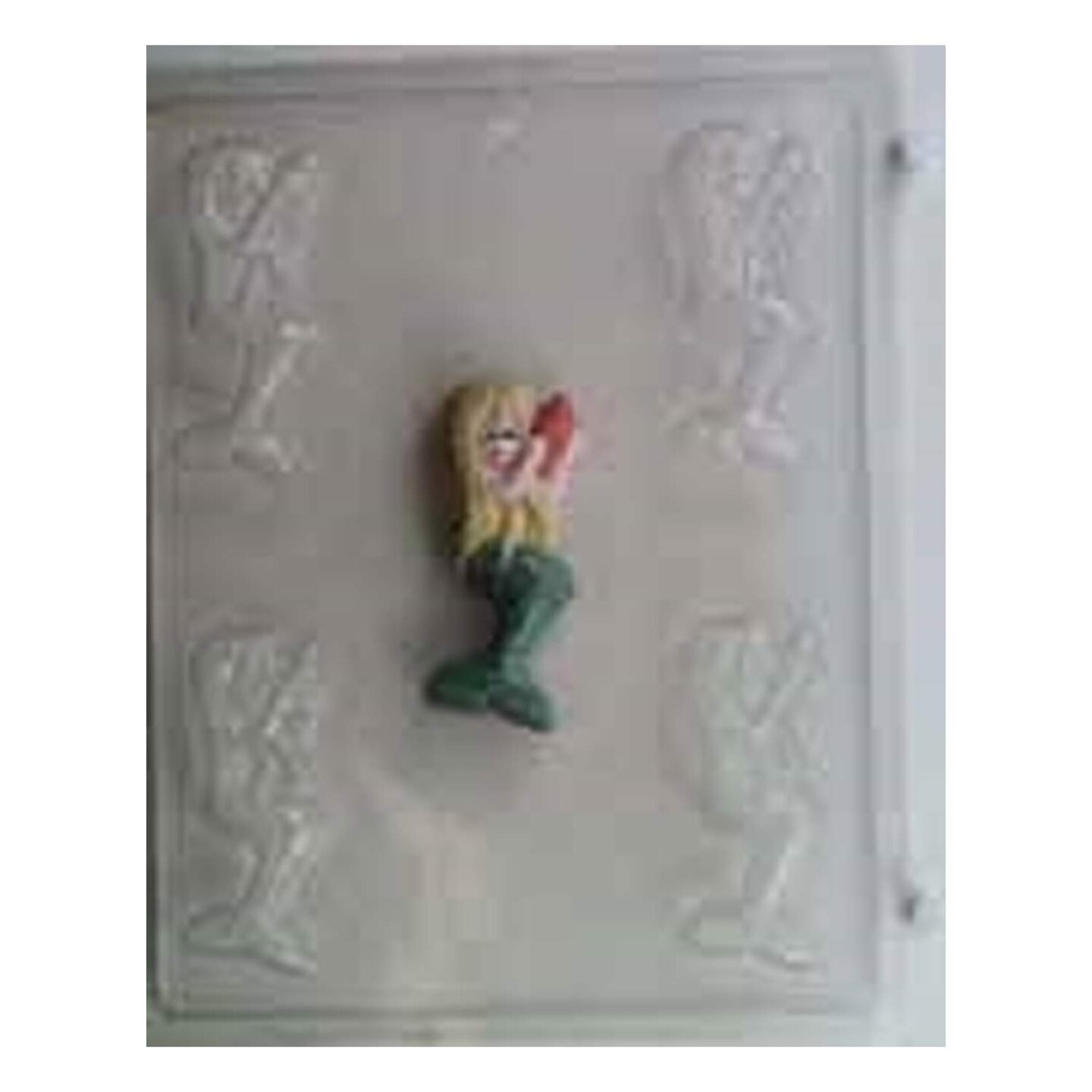 Small Mermaid Holding Shell Chocolate Mold for Beach Party Treats