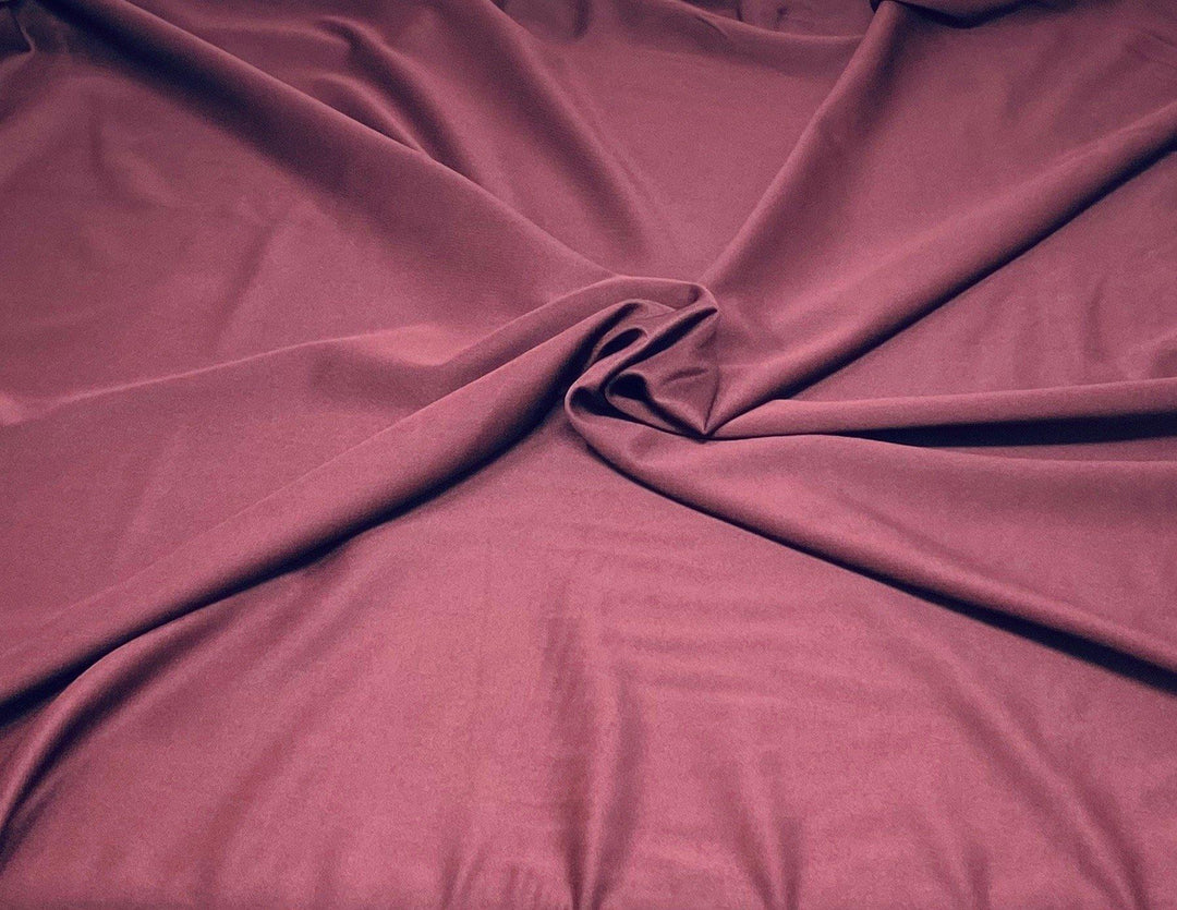 1 Yard White Heavy DBP DTY Brushed Knit Fabric Double Sided 225 GSM 58/60 Inches Width