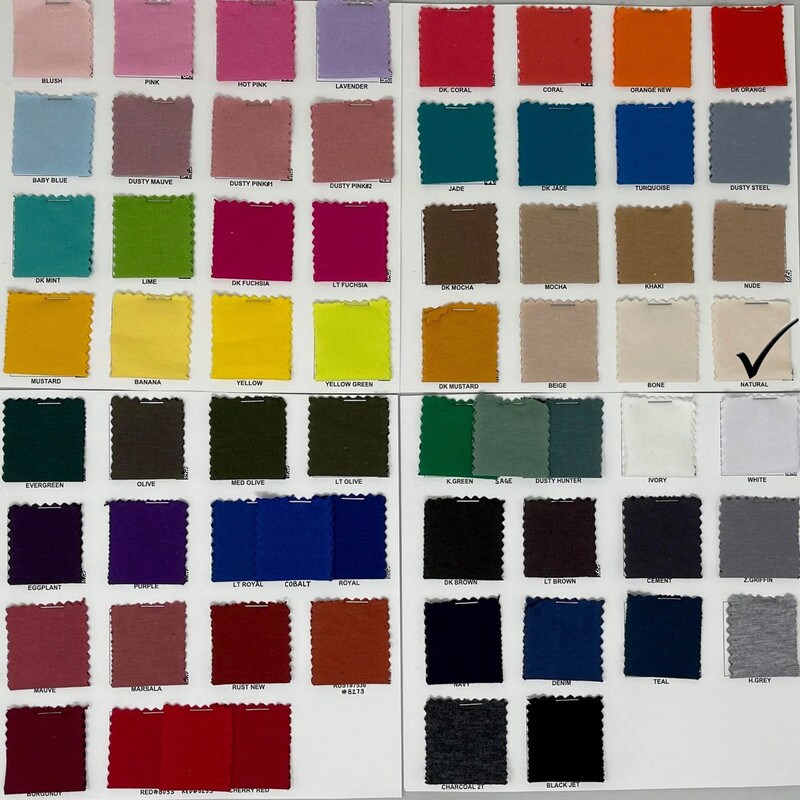 1 Yard Jersey Knit Cotton Spandex Fabric for Comfortable Fashion and Craft Use 58&#x22;-60&#x22; Wide