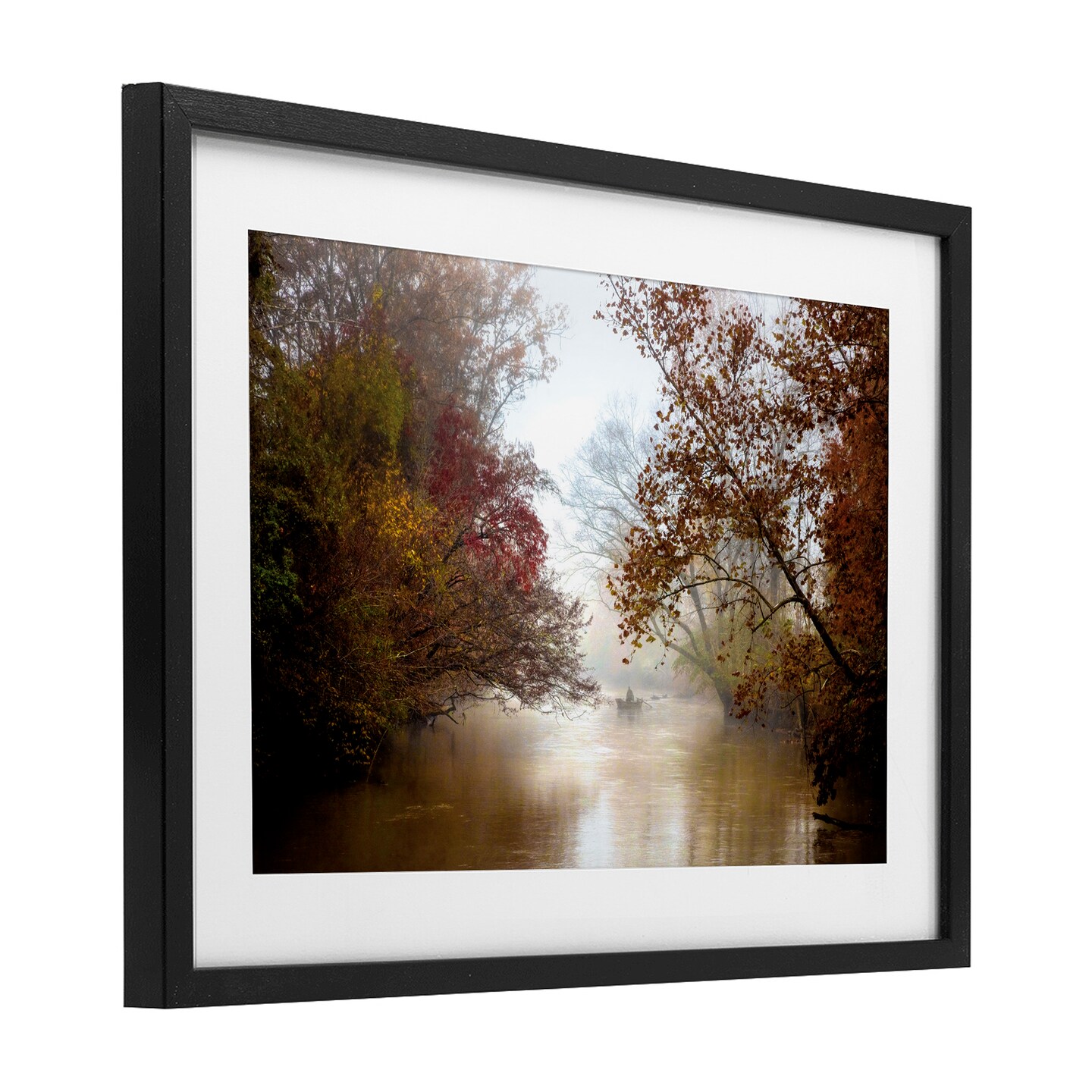 In The Mist Of Autumn Framed Print Under Glass Art