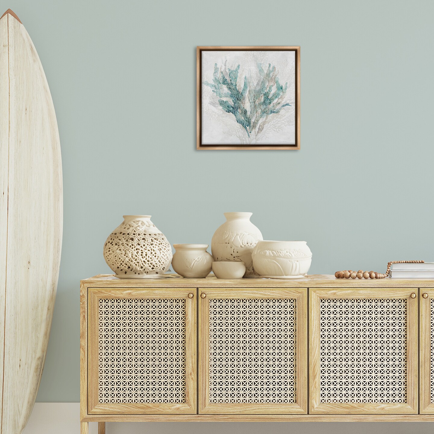 Stupell Industries Faded Coral Branches Floating Frame By Carol Robinson