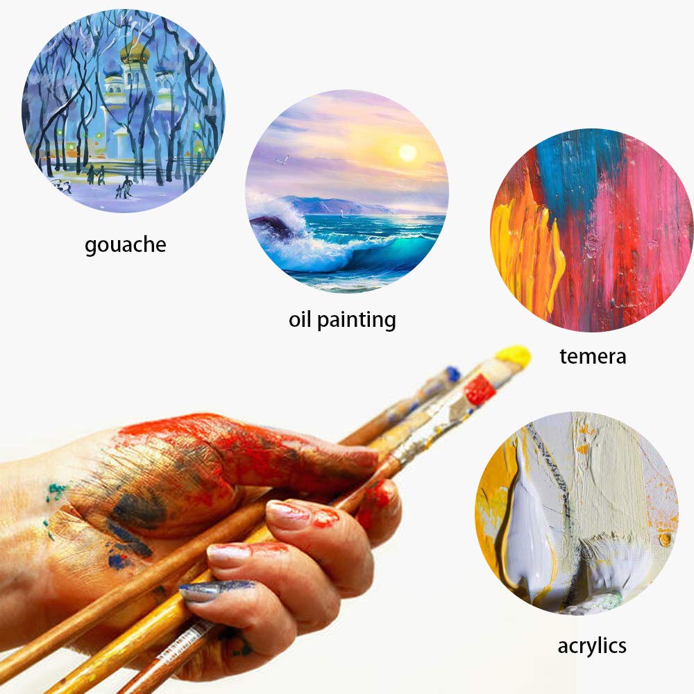 24 Pack Mini Canvas Panels 4x4 Artist Canvas Boards, Double-Wrapped Acid Free Small Art Canvas Value Pack for Oil &#x26; Acrylic Painting.
