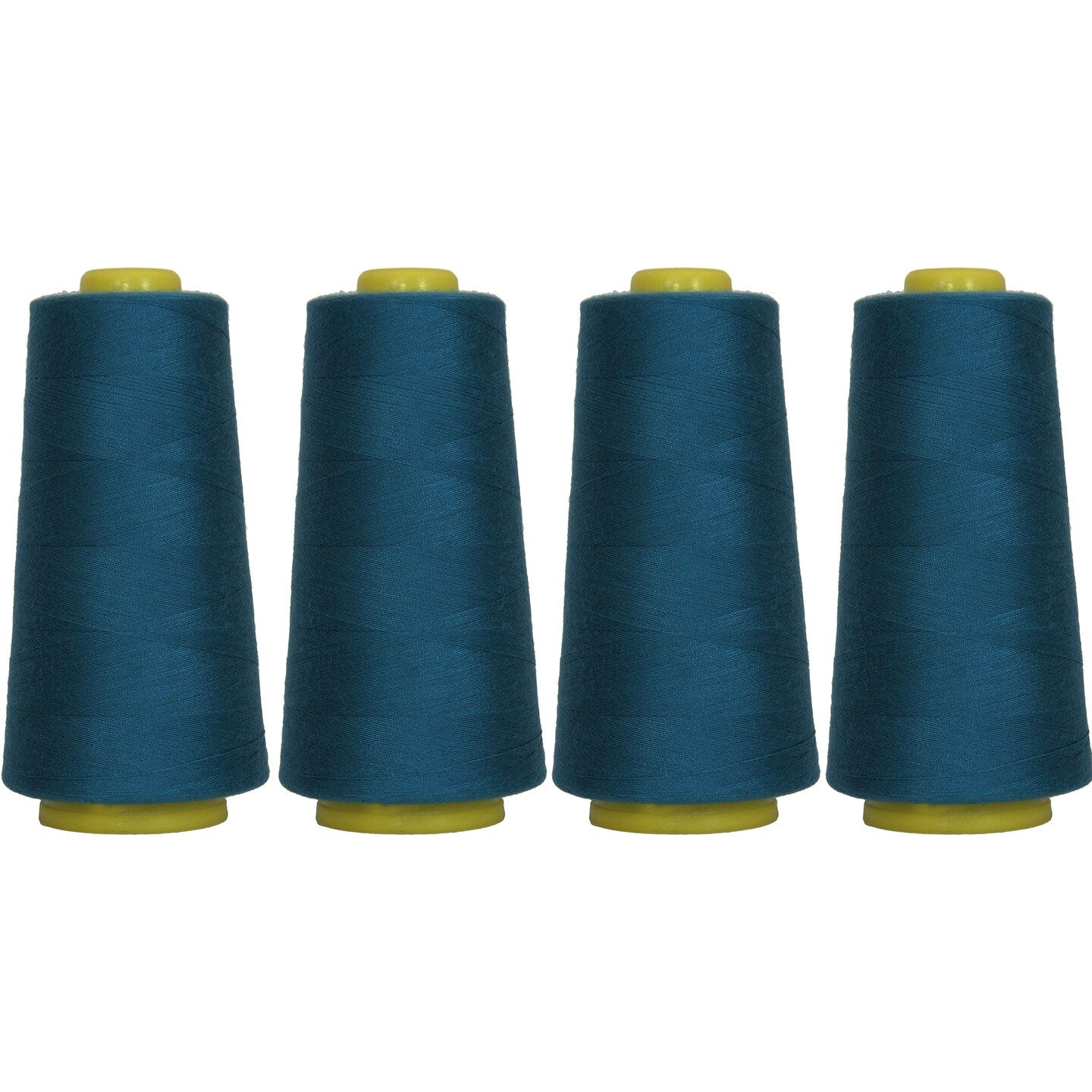 Threadart Polyester Serger Thread - 2750 yds 40/2 - 4 Cone Bundle Pack - 56 Colors Available -