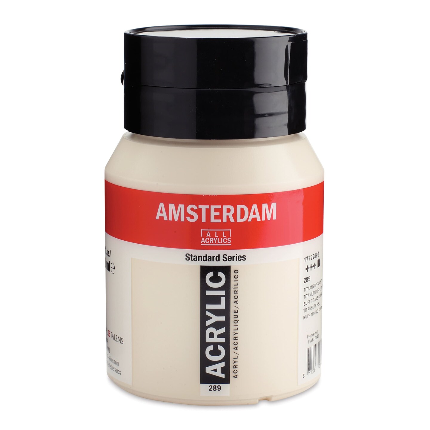 Amsterdam Standard Series Acrylic - Titanium Buff Light, 500 ml bottle