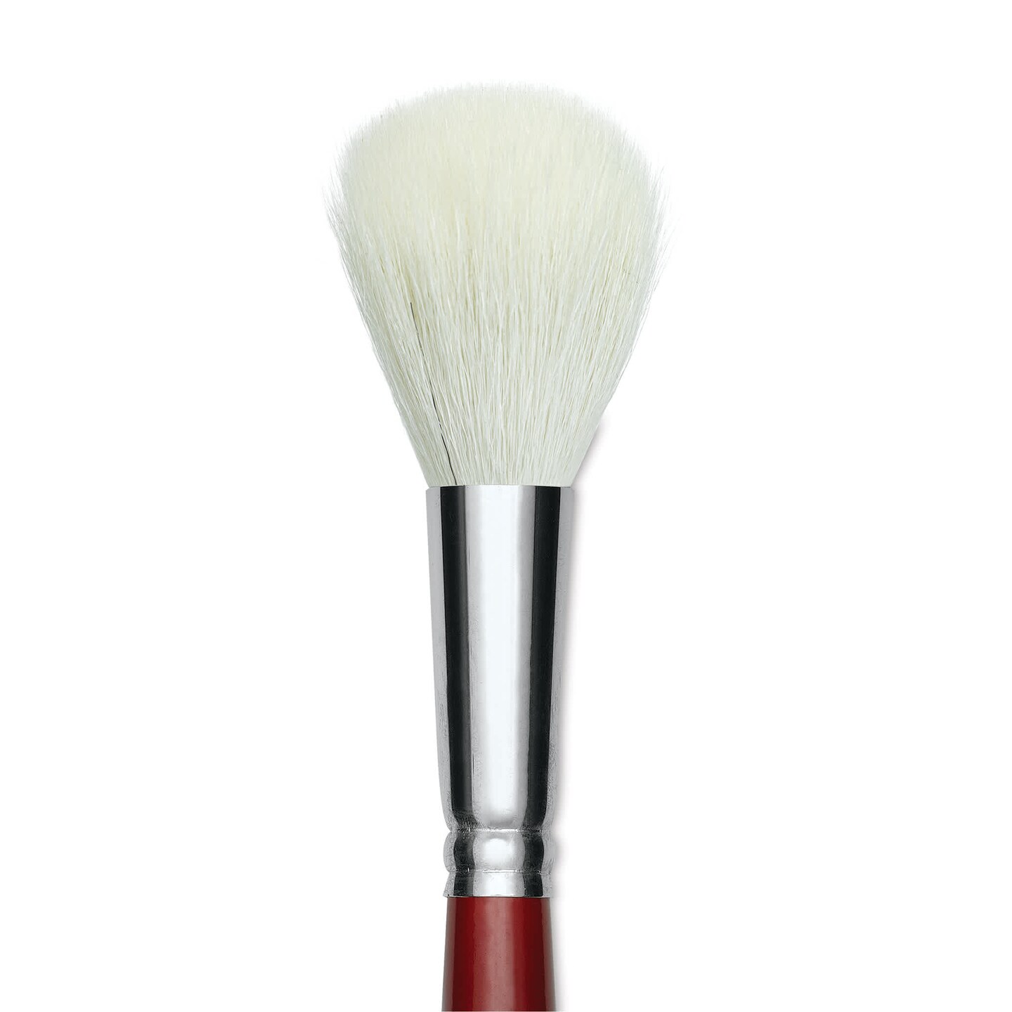 Silver Brush White Goat Silver Mop Brush - Round, Size 16, Short Handle