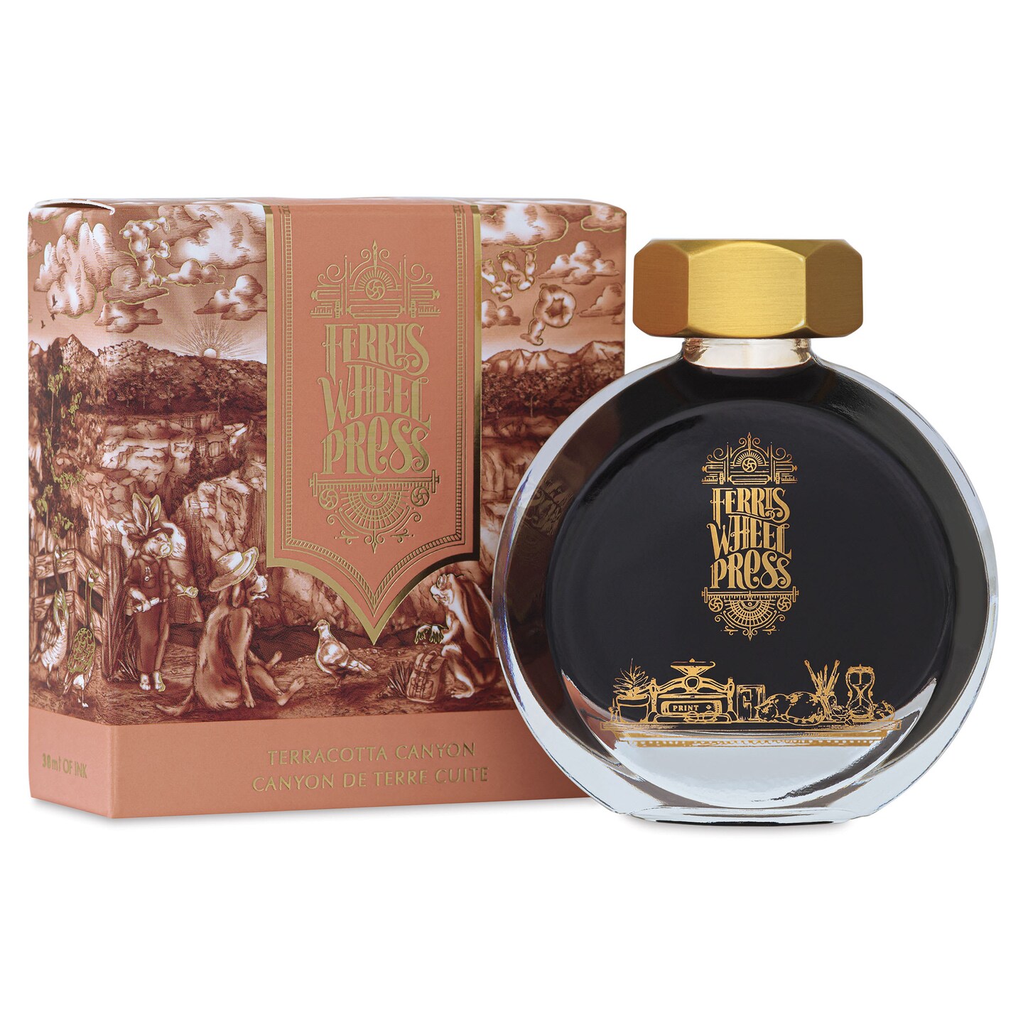 Ferris Wheel Press Fountain Pen Ink - Terracotta Canyon, 38 ml