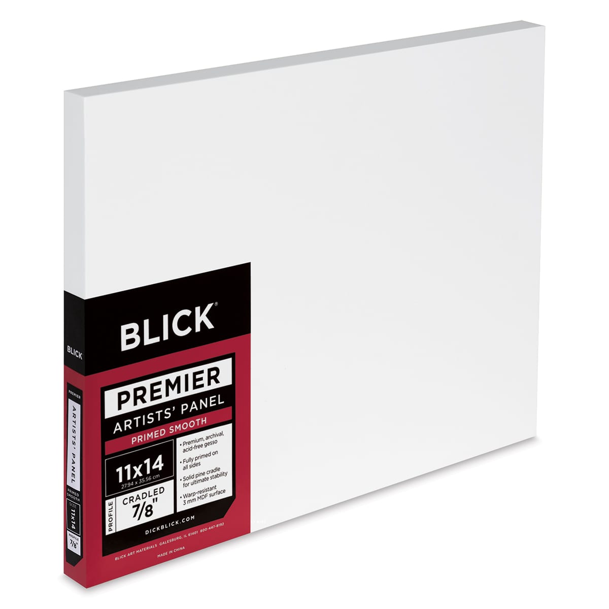 Blick Premier Artists' Panel - Traditional Cradle, 7/8", 11" x 14"