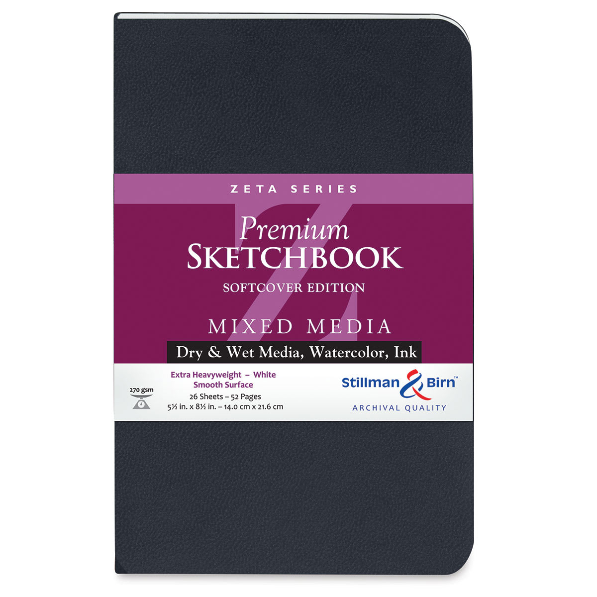 Stillman & Birn Zeta Series Softcover Sketchbook - 10" x 8", Portrait