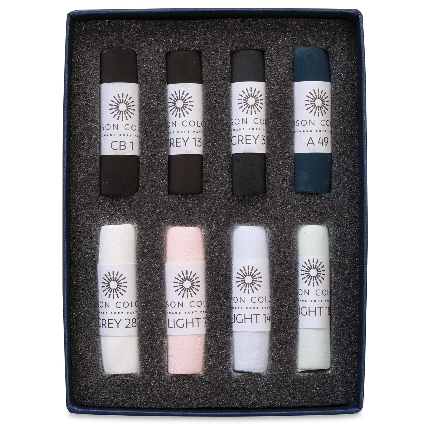 Unison Handmade Pastels - Contrast Colors, Set of 8, Full Stick