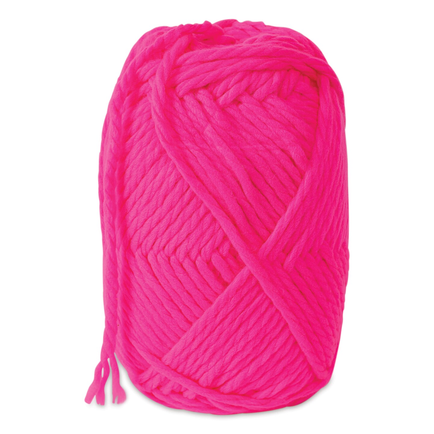 Pepperell Jumbo Roving 3-Ply Craft Yarn - 8 oz, 150 yds, Hot Pink