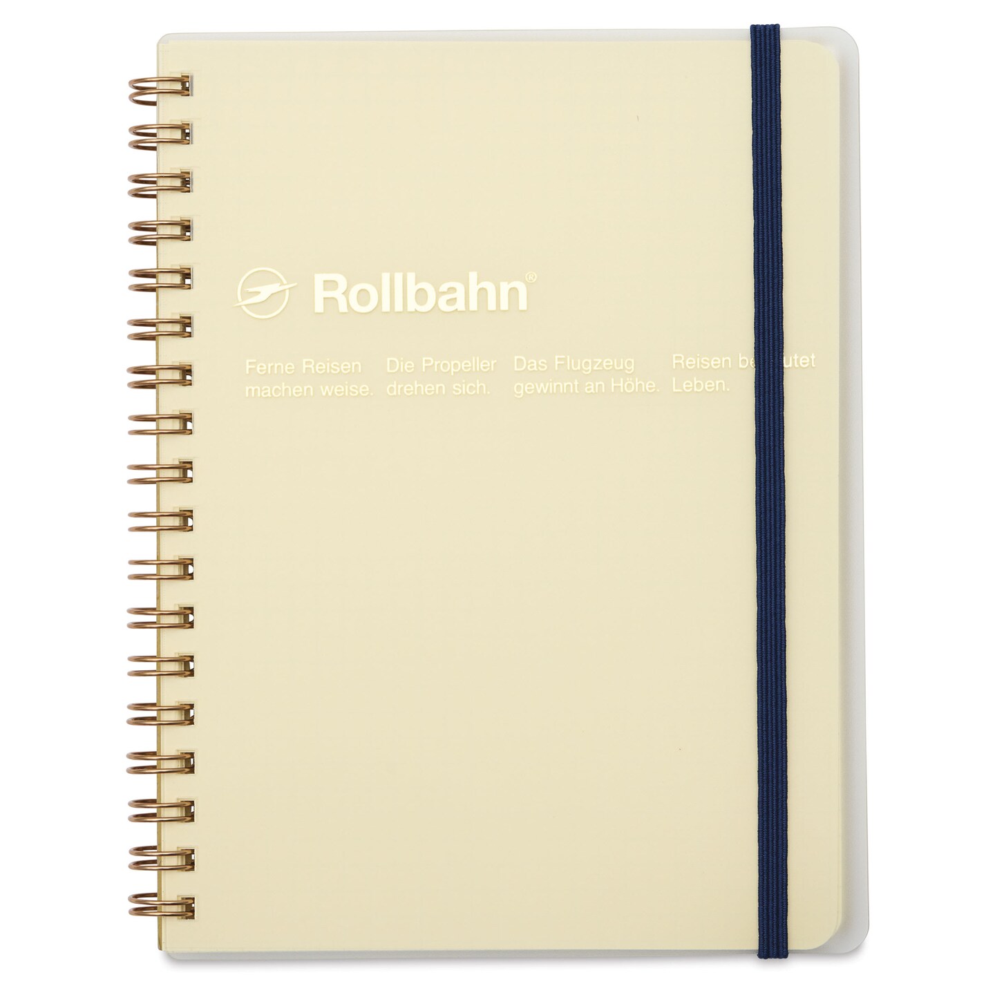 Delfonics Rollbahn Clear Plastic Notebook - 5-1/2" x 7", Clear