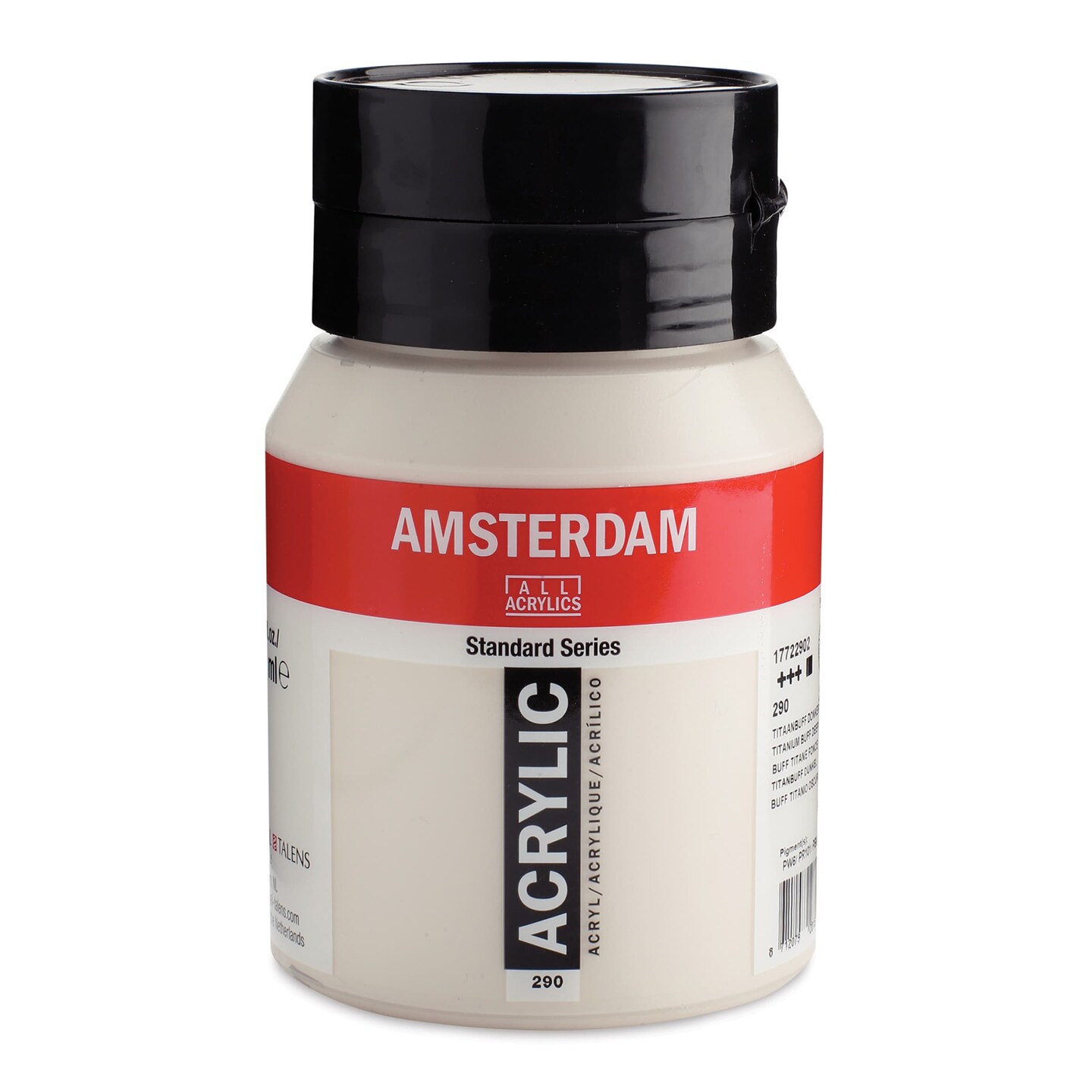 Amsterdam Standard Series Acrylic - Titanium Buff Deep, 500 ml bottle