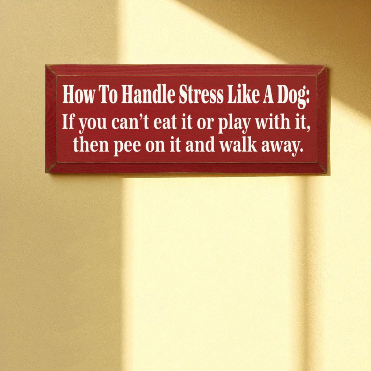 Farmhouse Style Funny Quote Wood Sign with Natural Knotty Pine Look