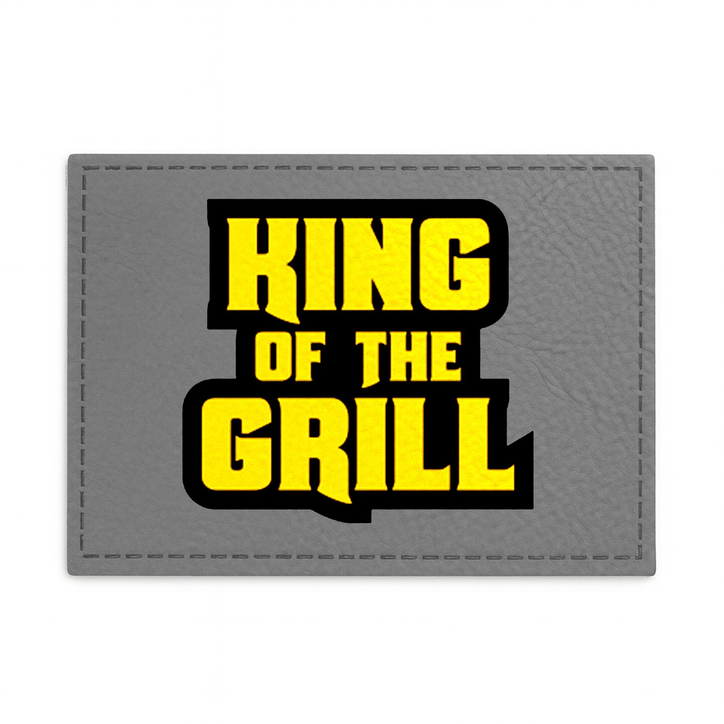 Engravable Leather Patch Blanks for Hats, Jackets & Bags – Laserable Faux Leather Patches with Adhesive & Stitch – Leatherette Apparel Patches (Rectangle, 5 Pack)