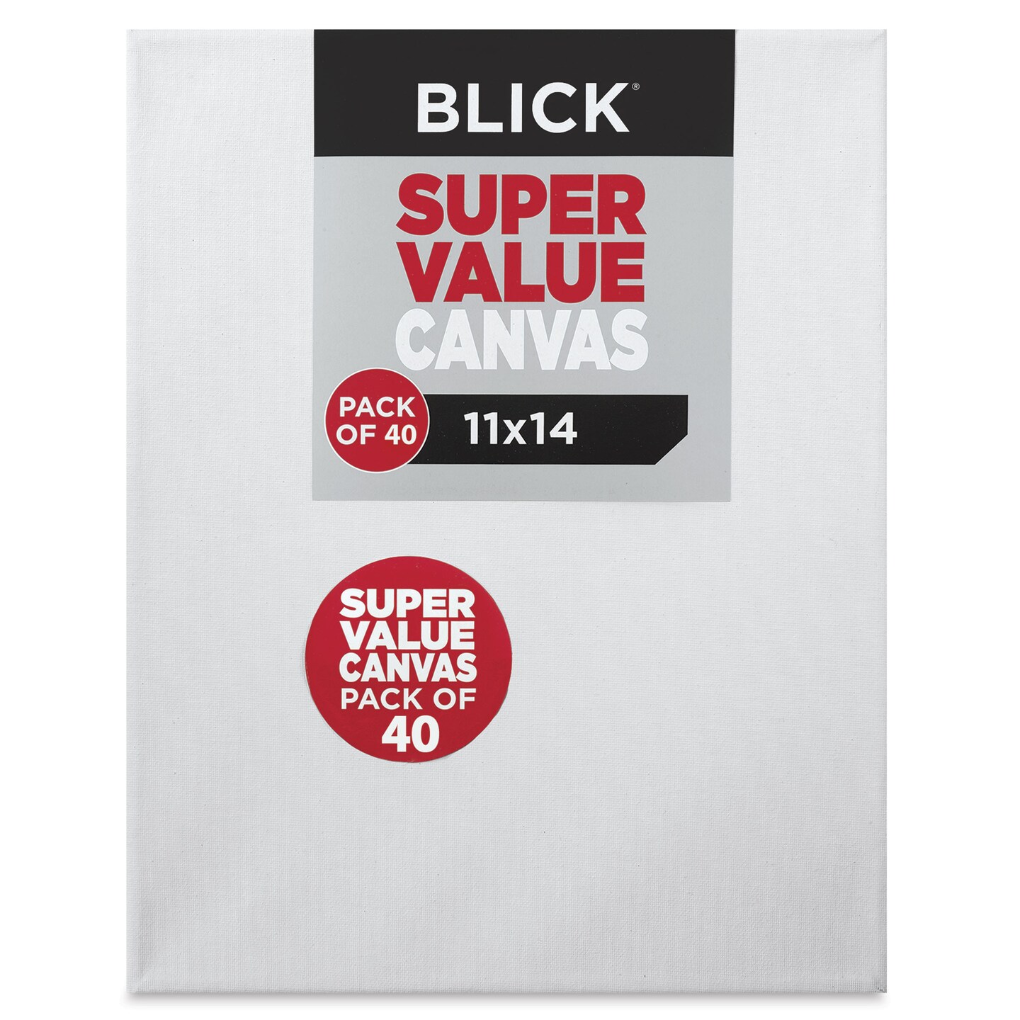 Blick Super Value Canvas Pack - 11&#x22; x 14&#x22;, Pkg of 40