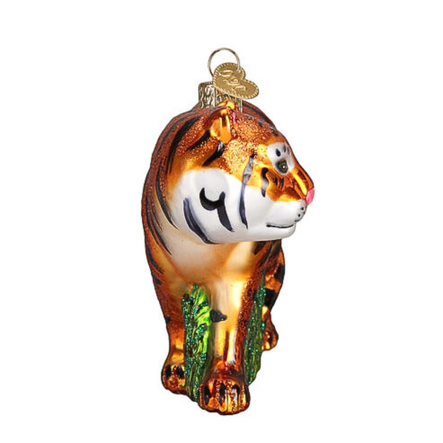 Old World Christmas 3.25 In Tiger Christmas Tree Ornament , Ornament Wildlife Tiger