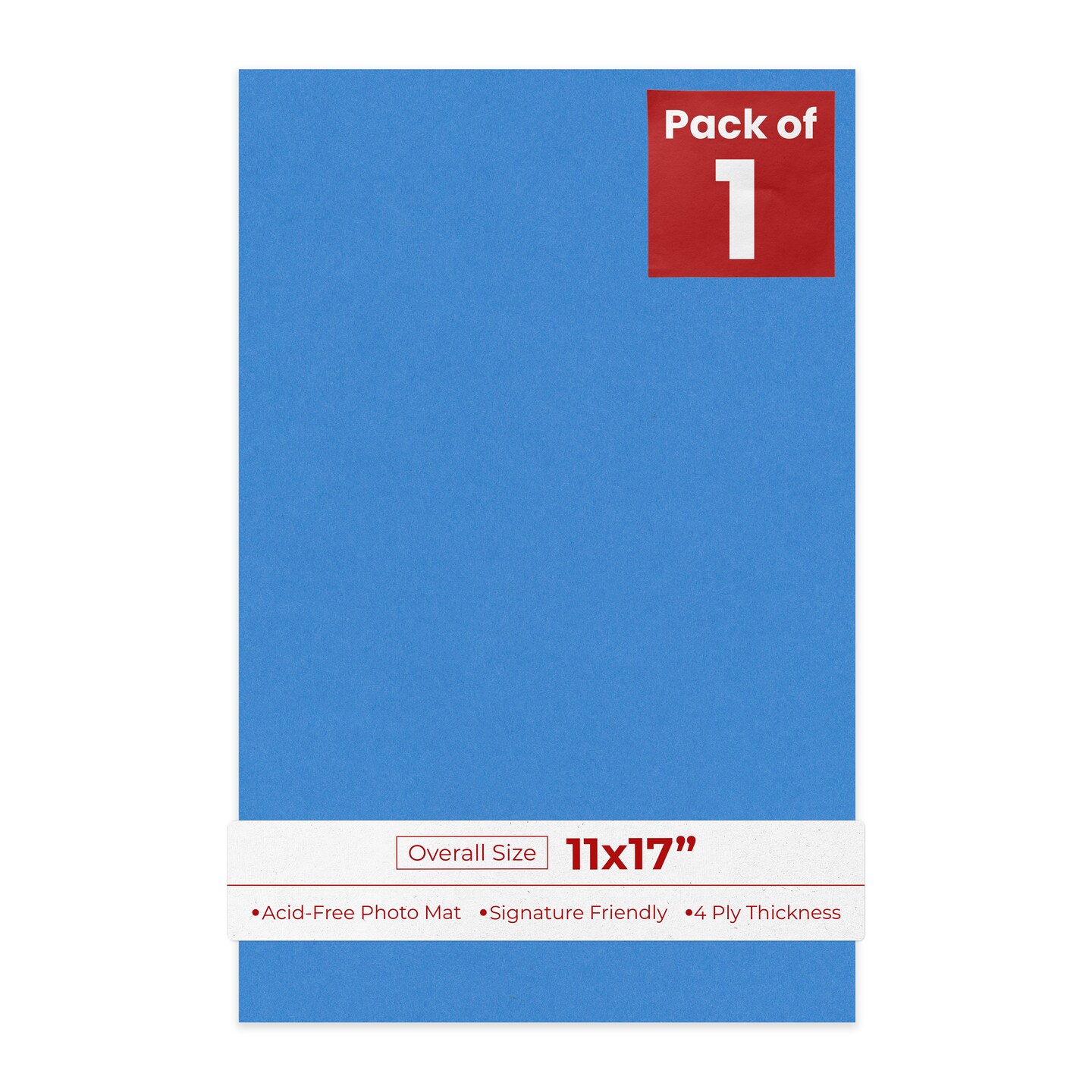 Bay Blue 11x17 Uncut Mat Board - Blank Sheets, No Opening, Color: Blue ...