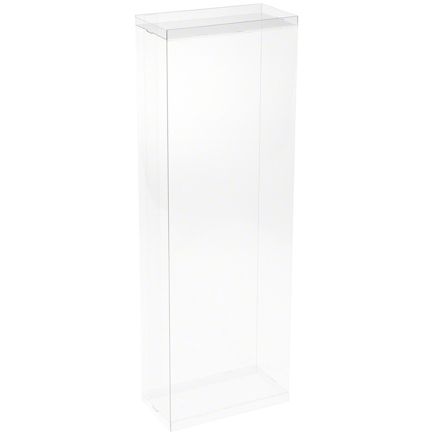 DollSafe Clear Folding Display Box for 14-16.5 inch Dolls and Action Figures, 6" W x 3" D x 17" H
