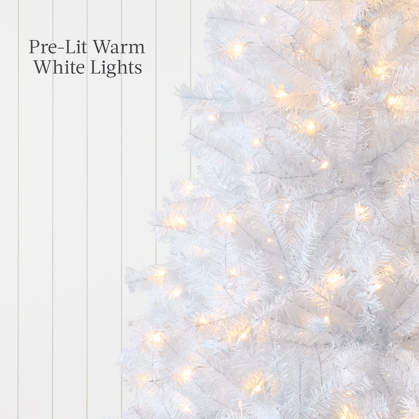 Best Choice Products Pre-Lit Premium Hinged White Artificial Christmas Pine Tree w/ Lights, Stand, PVC Branch Tips