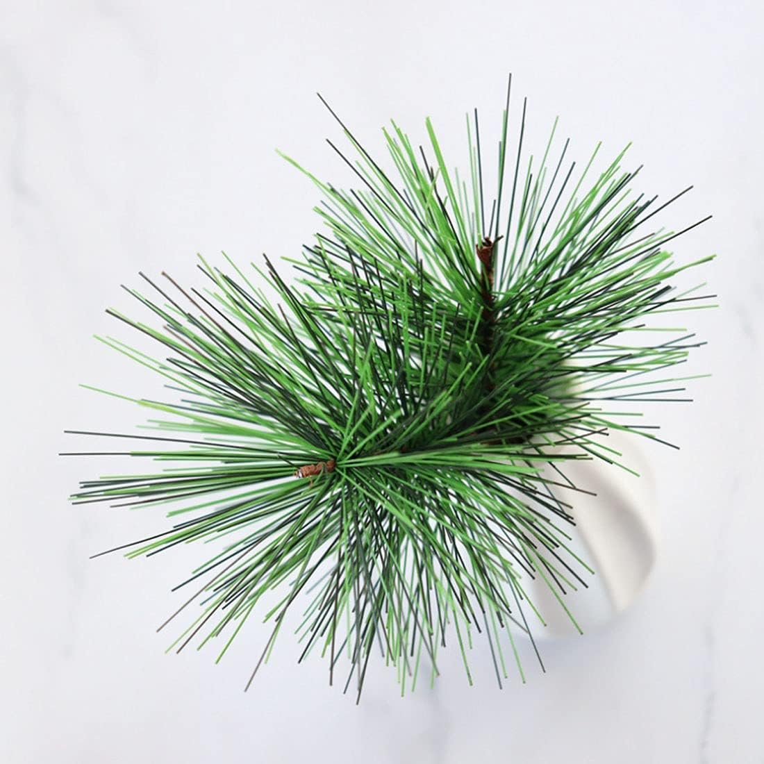 Green Plants Pine Needles Artificial Pine Needles Branches Fake Pine Picks for Christmas Garland Wreath Decorations (3.9inch)