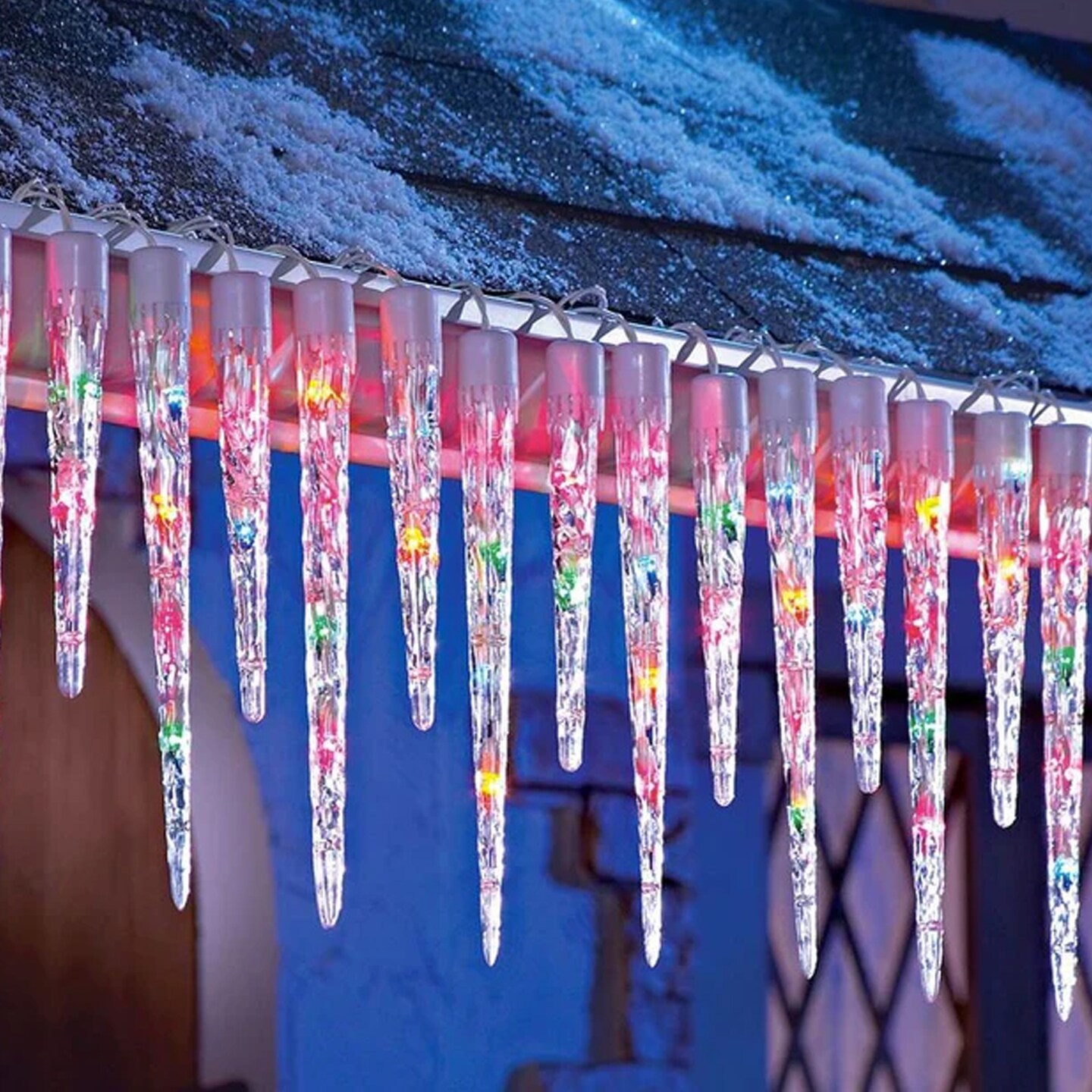 32 LED Icicle String Lights 11.5 Feet 8 Modes