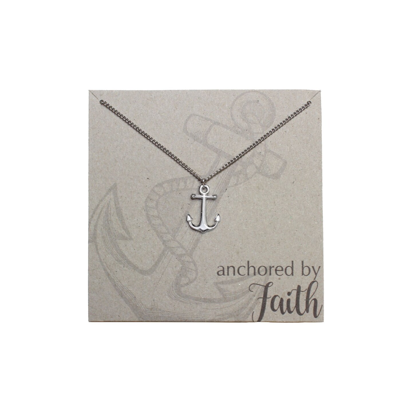 Silver Anchor Necklace