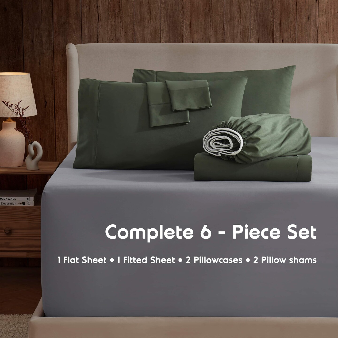 Nestl 6 PC Extra Deep Pocket Sheet Set