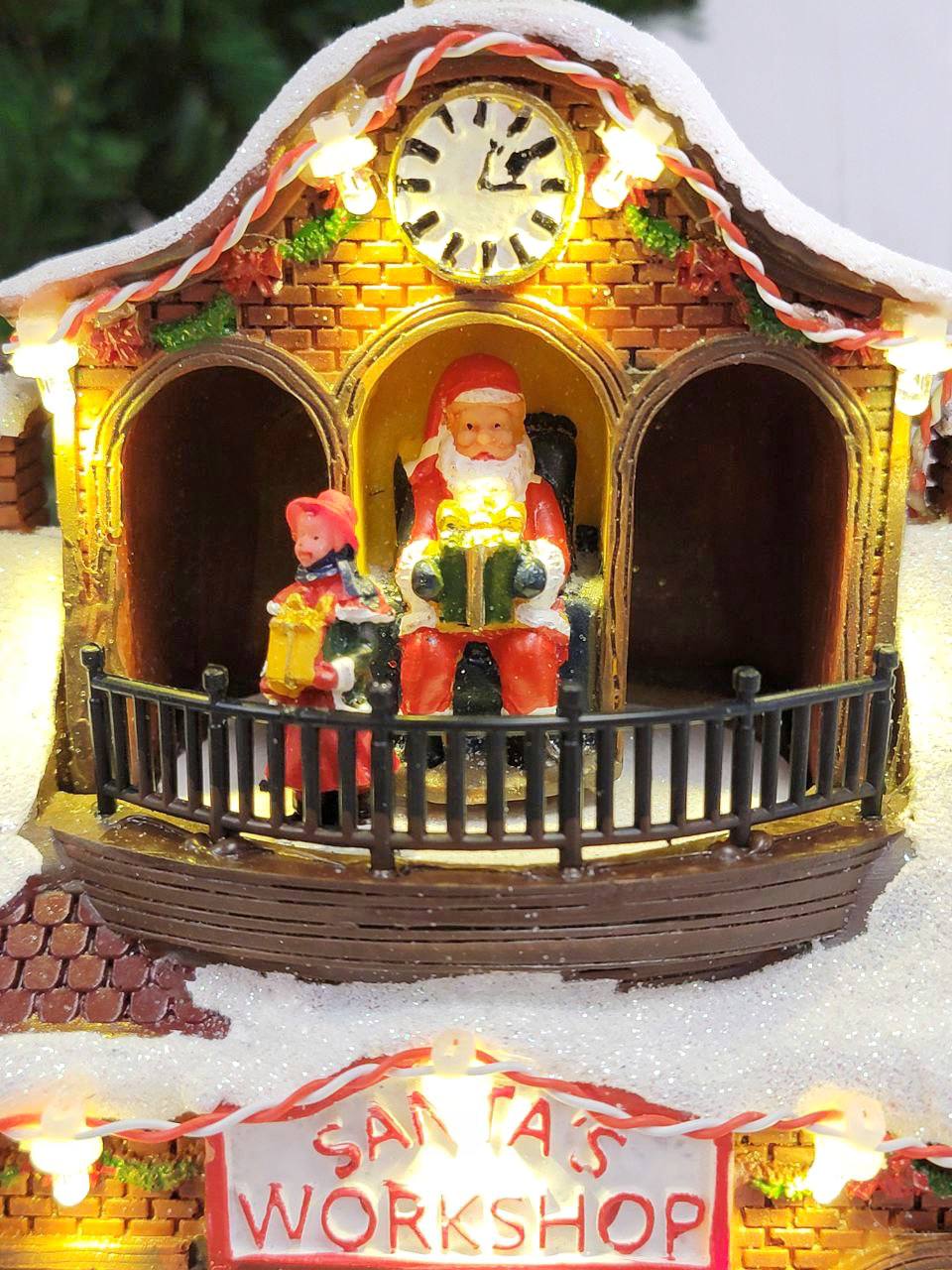 Santa&#x27;s Workshop Christmas Miniature. Christmas Village
