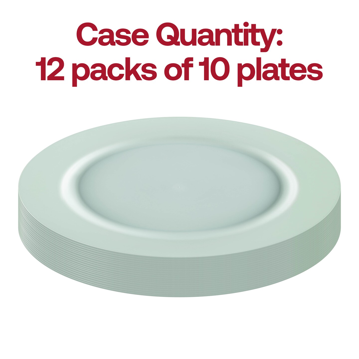 Matte Turquoise Round Disposable Plastic Appetizer/Salad Plates - 7.5&#x22; (120 Plates)