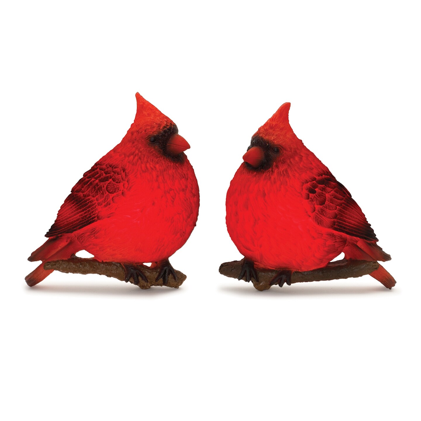 Melrose LED Lighted Cardinal Bird Christmas Wall Arts - 11&#x22; x 10&#x22; - Set of 2