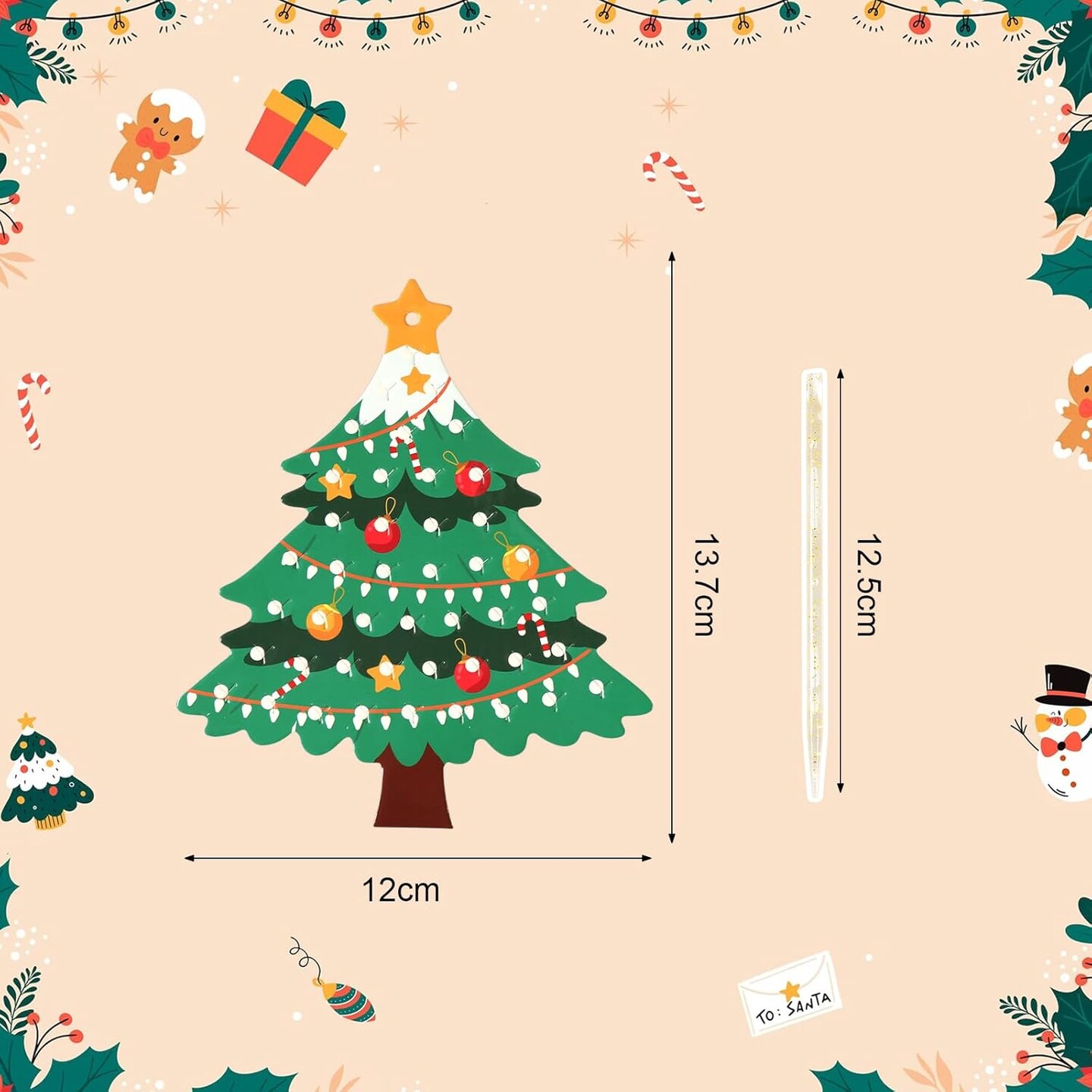 24 pcs Christmas Craft Set for Kid Creative Xmas Tree Poke Art Toy Make Your Own Christmas Tree Poking Art Crafts Kit with Fabric for 4-12 Years Boy Girl Child Classroom Activity Art Project