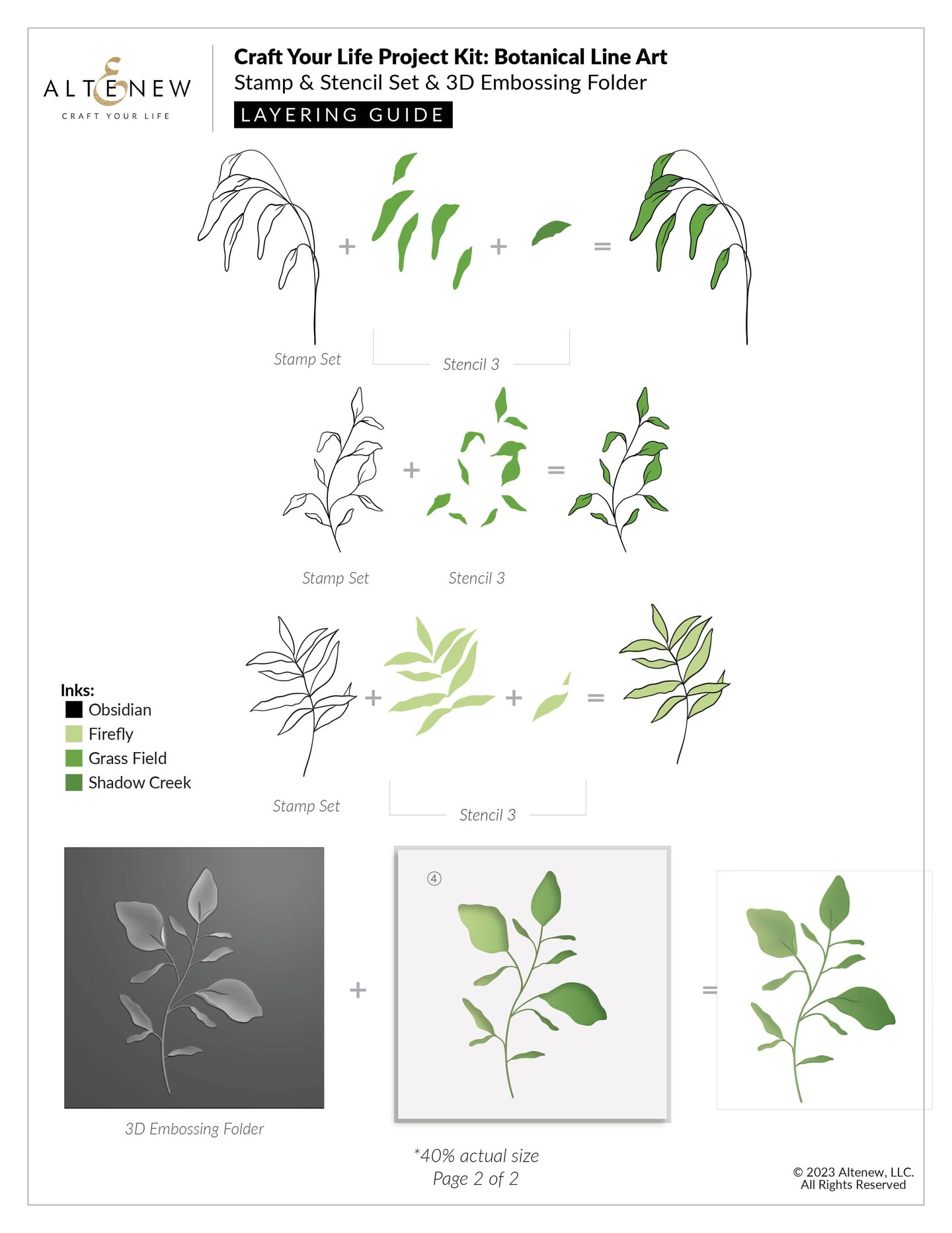 Craft Your Life Project Kit: Botanical Line Art