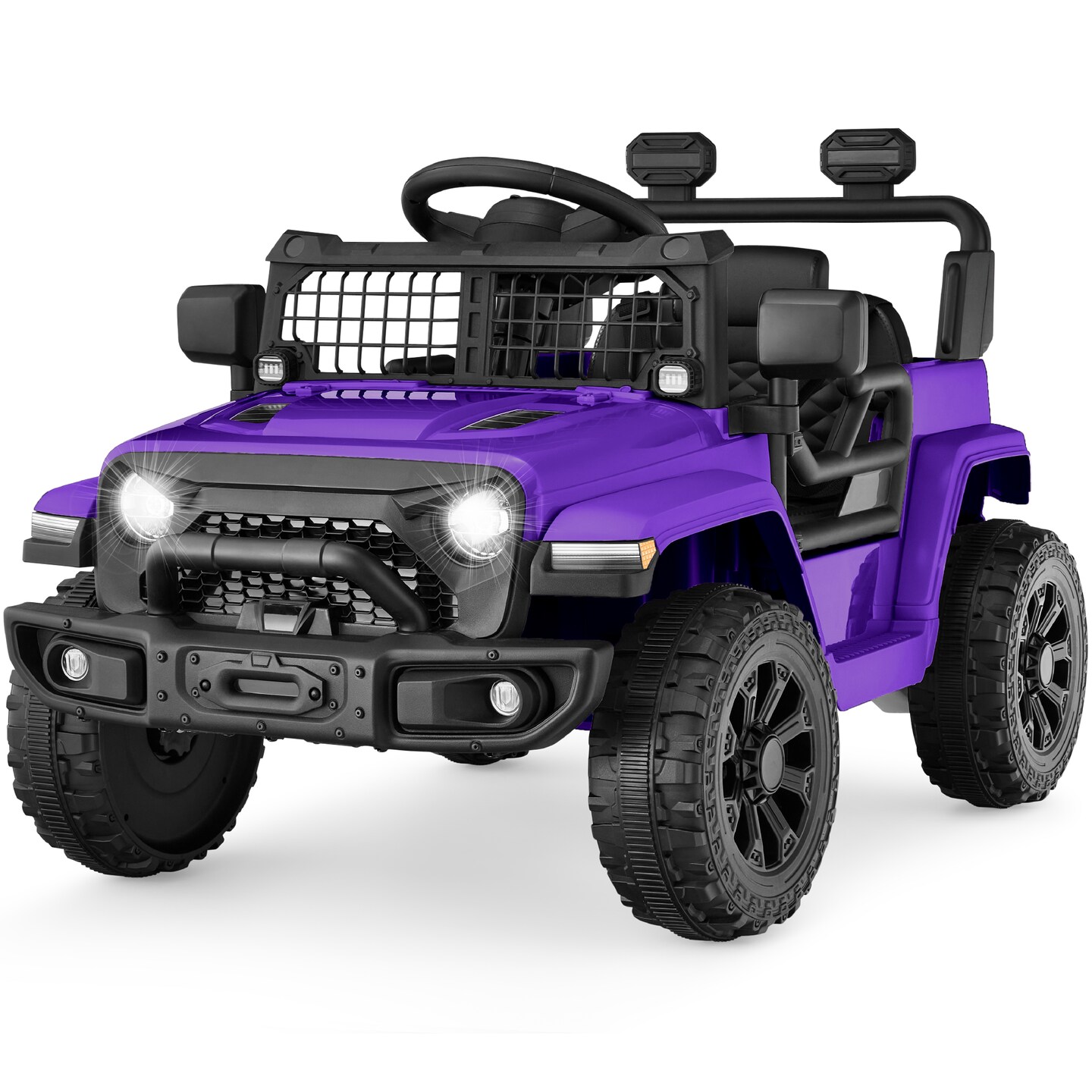 Best Choice Products 6V Kids Ride On Truck Car w Parent Remote Control 4 Wheel Suspension LED Lights