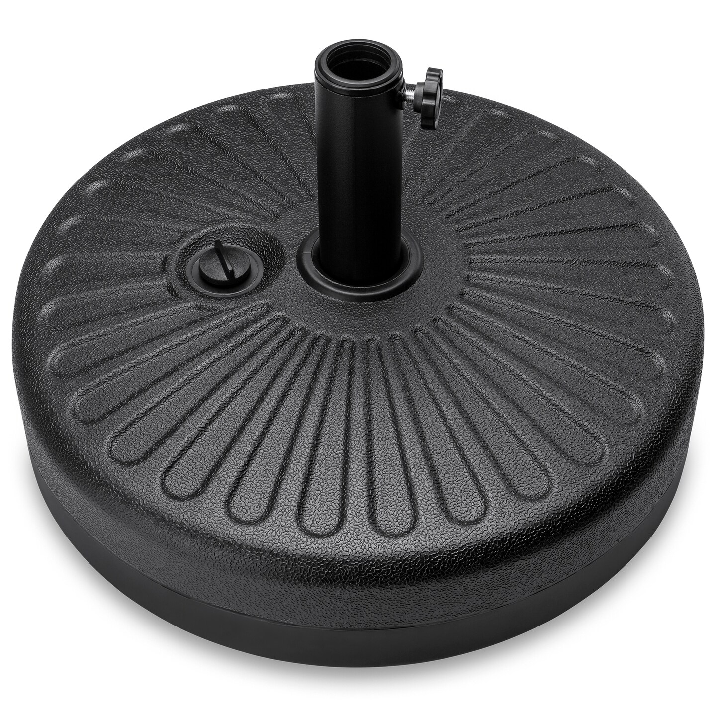 Best Choice Products Fillable Plastic Patio Umbrella Base Stand, Pole Holder w/ Adjustment Knob