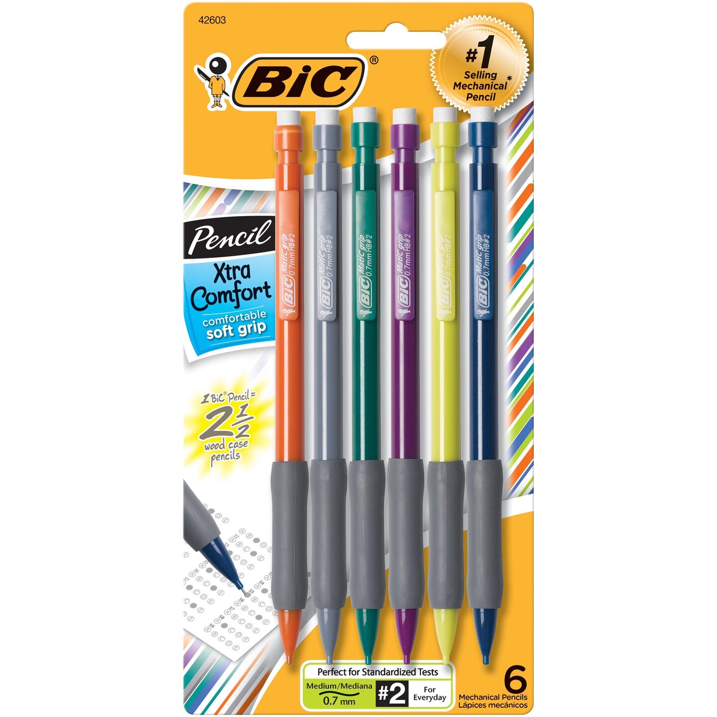 Matic Grip&#xAE; Mechanical Pencils, 0.7mm, Pack of 6