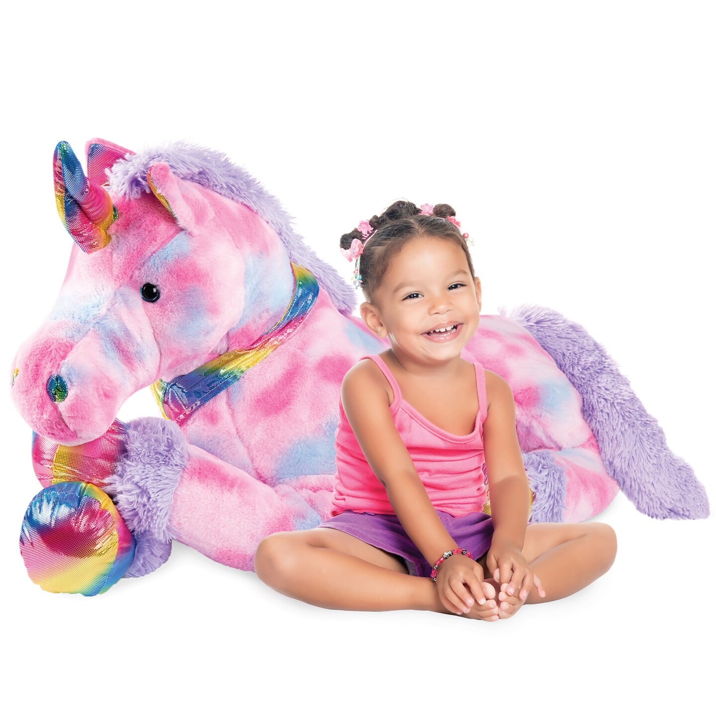 Best Choice Products 52in Kids Extra Large Plush Unicorn, Life-Size ...