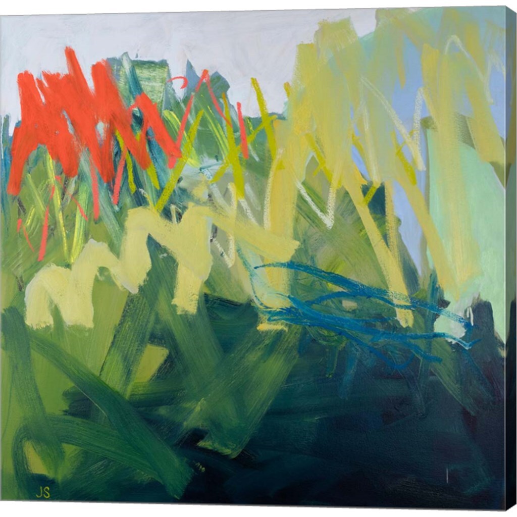 Forces of Nature: Green by Jessica Singerman 24&#x22; x 24&#x22; Canvas Wall Art
