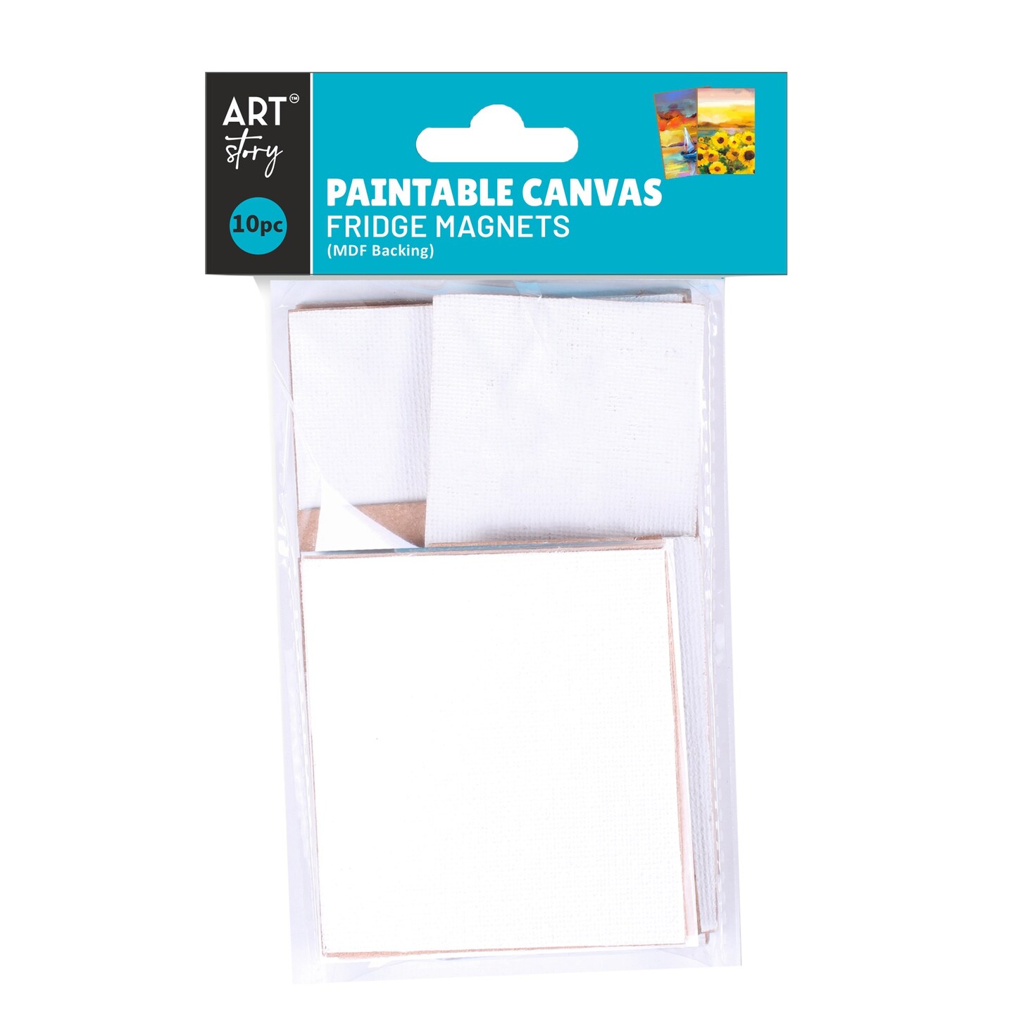 Little Birdie Customizable Canvas Fridge Magnet MDF 10/Pkg-Assorted