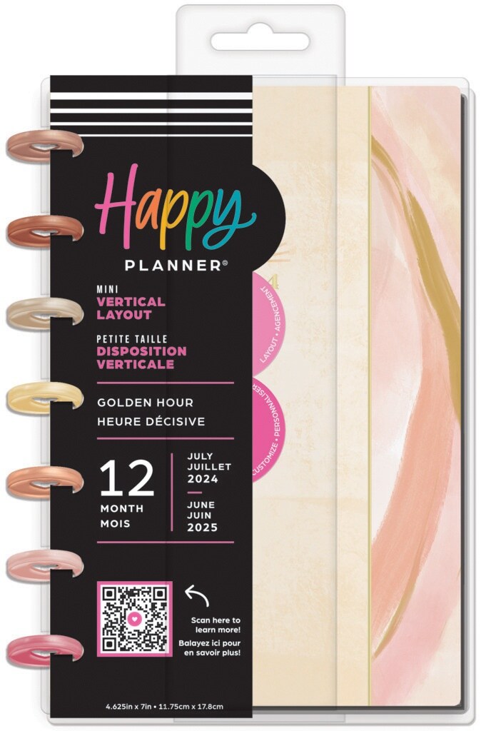 Happy Planner Mini 12-Month Planner-Golden Hour; July '24 - June '25
