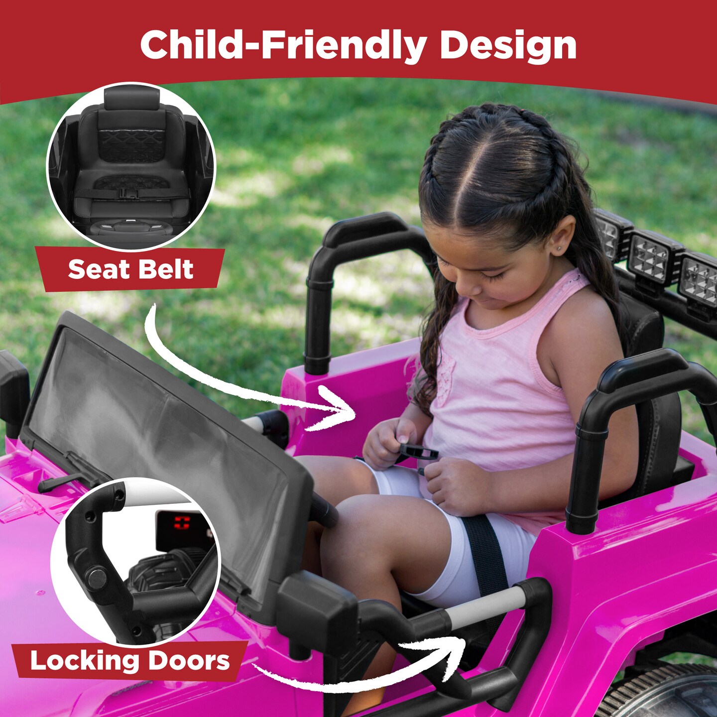 Best Choice Products 12V Kids Ride On Truck Car w/ Remote Control, Spring Suspension, Bluetooth, LED Lights