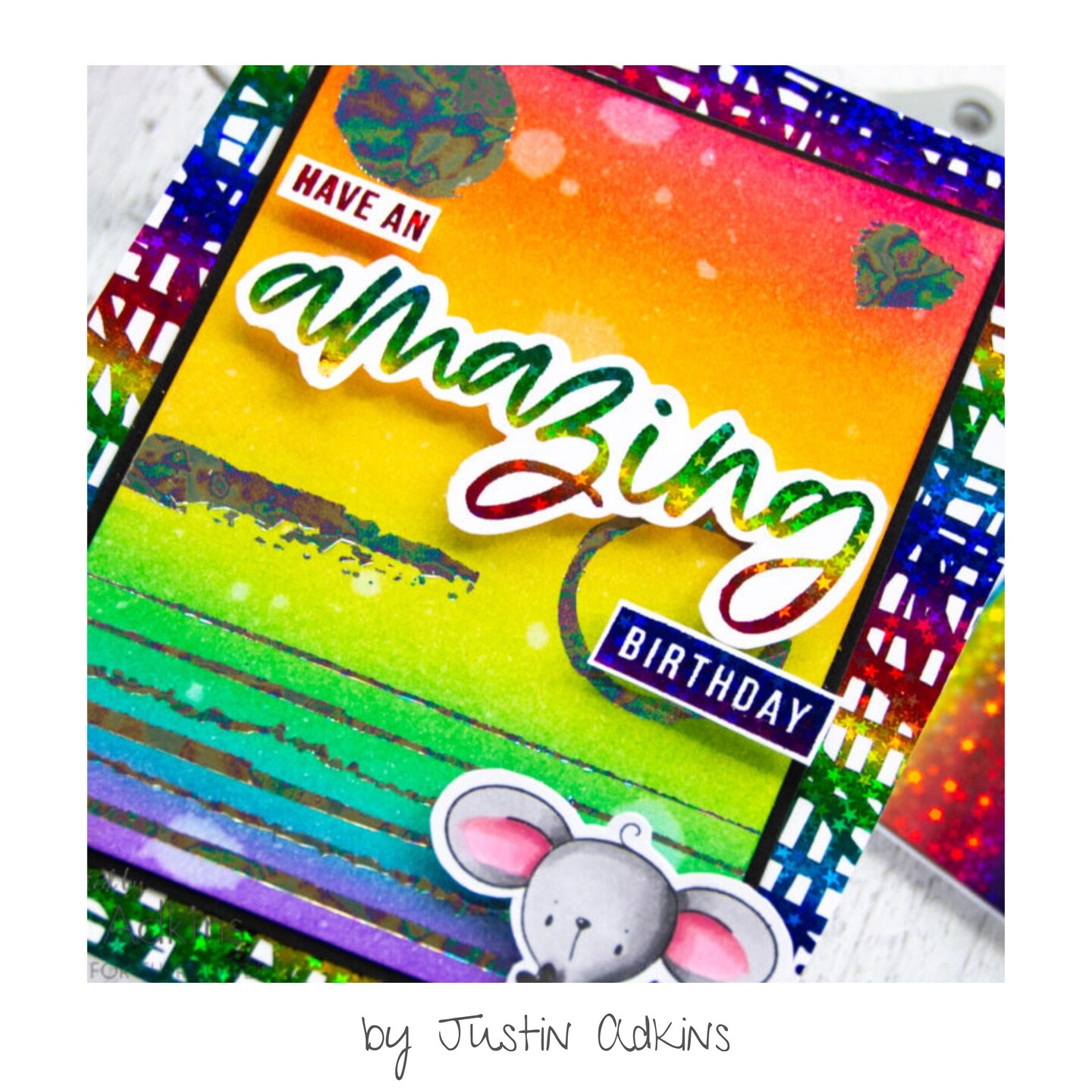 Deco Foil Adhesive Transfer Sheets by Unity 5.9" x 5.9"-Simply Amazing