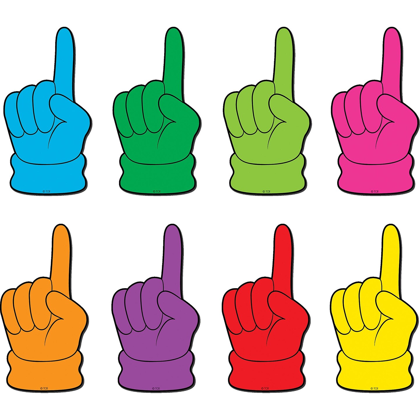 Pointing Hands Magnetic Accents, Pack of 16