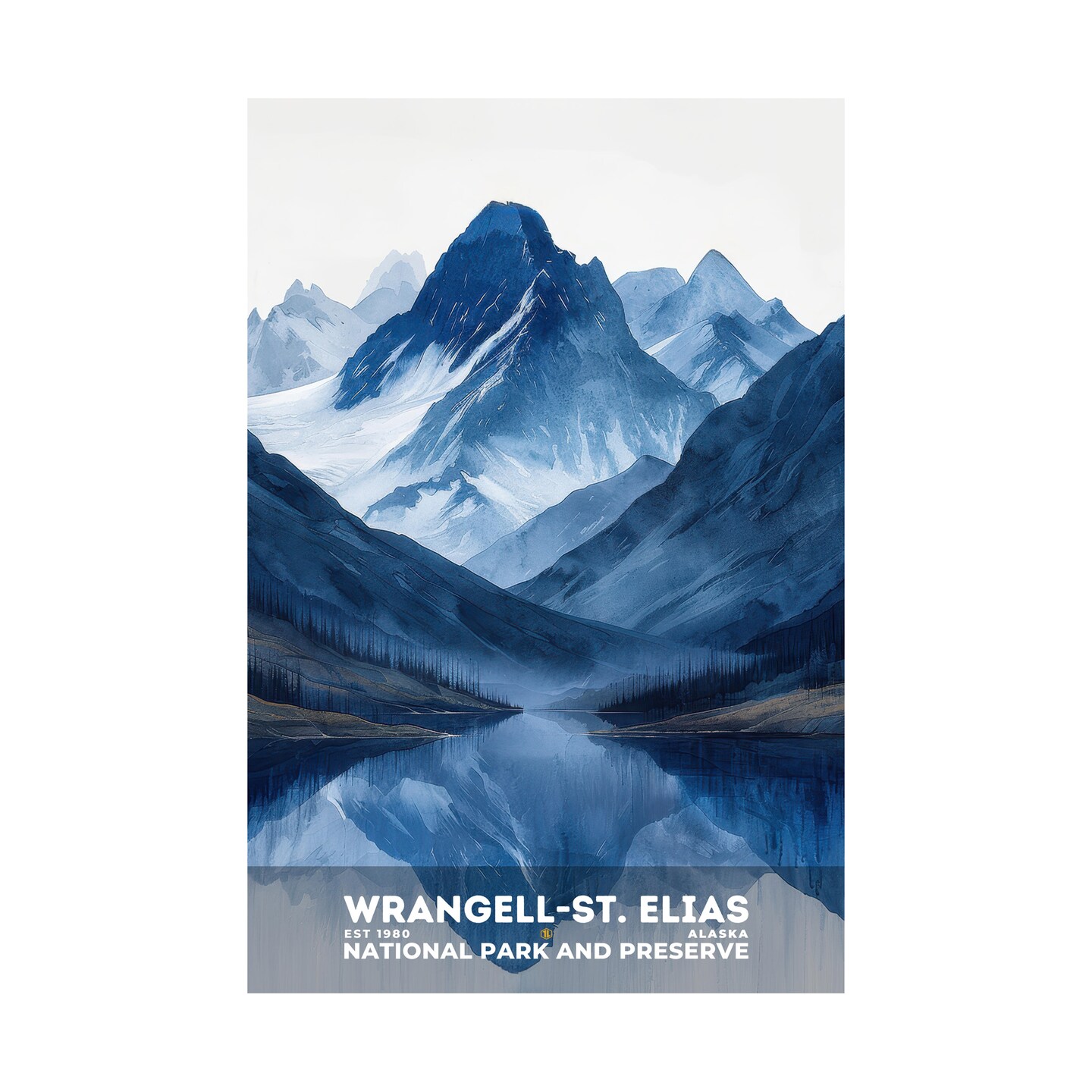 Wrangell St Elias National Park Bigfoot Mountains T-Shirt